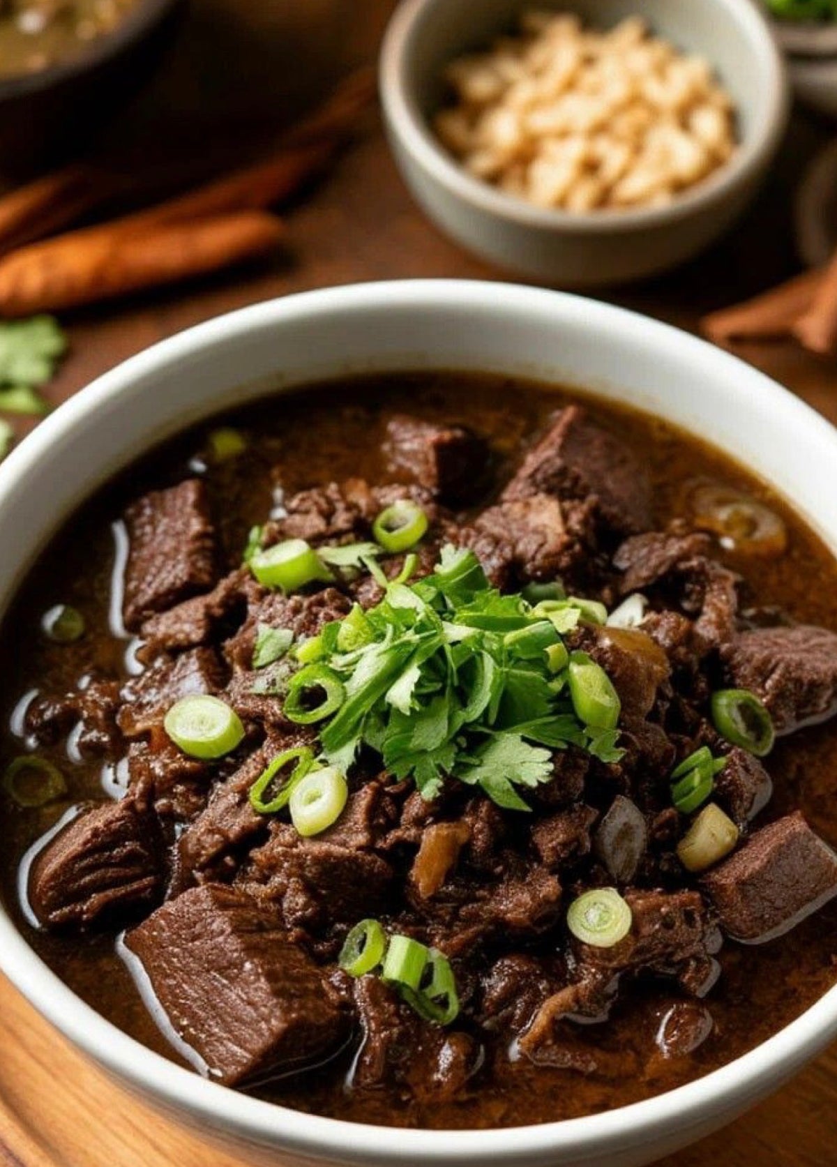 Rawon Sapi/ 🥩🖤🌿 **Rawon Sapi — Indonesian Black Beef Soup