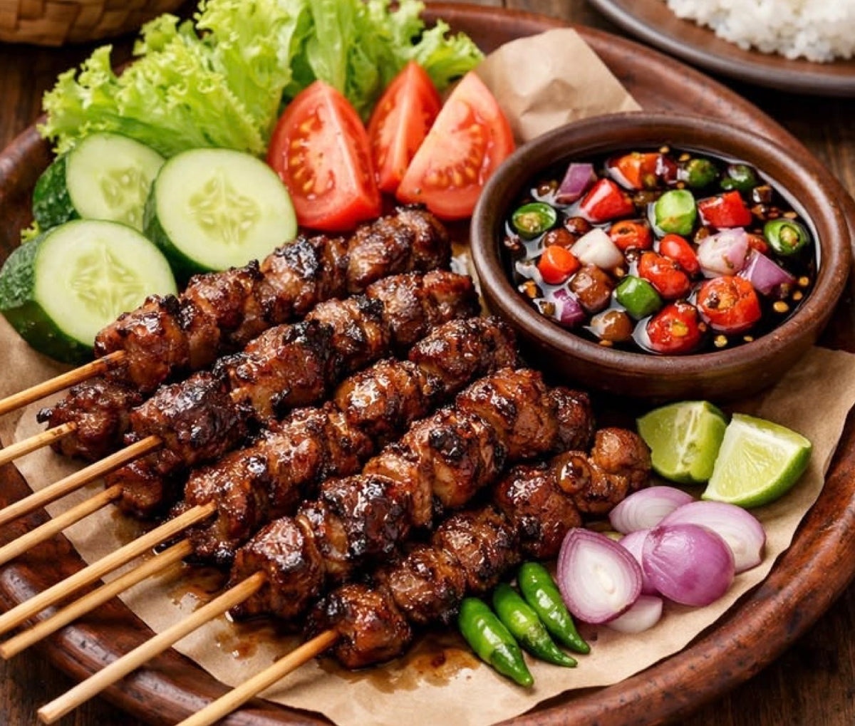 Sate Manis Babi/ 🍢🐷 Sate Manis Babi — Balinese Sweet Pork Satay
