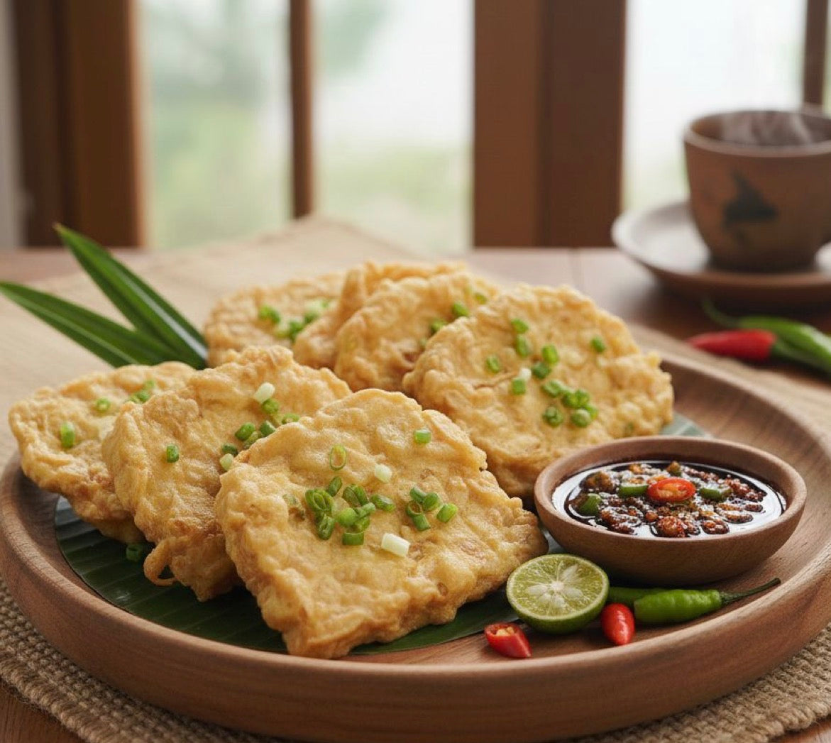 Tempe Mendoan/🌿✨ Tempe Mendoan — Indonesian Crispy Tempeh 6 pcs/Serving