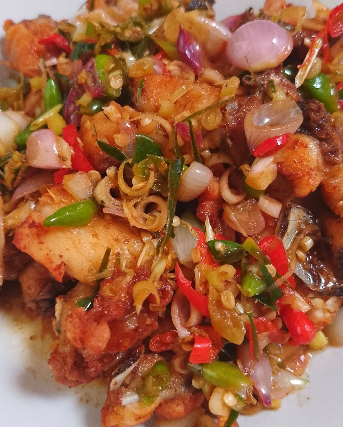 Babi Sambel Matah/🐷🌶️ Babi Sambal Matah — Balinese Spicy Pork